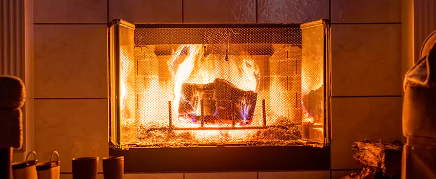 Mendota Hearth Landscape Fireplace Installation in Gardner, Massachusetts