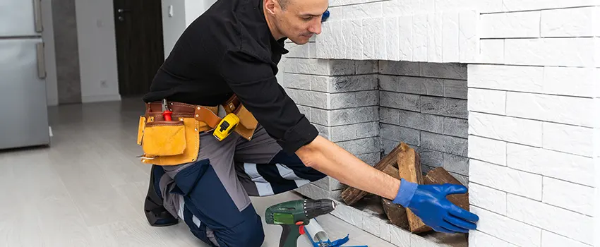 Fireplace Damaged Damper Frame Repair Services in Gardner, Massachusetts