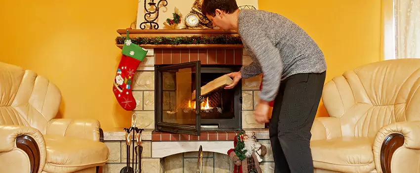Rusted Metal Fireplace Restoration in Gardner, Massachusetts