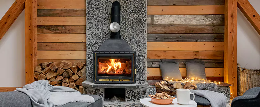 Thelin Hearth Products Direct Vent Gas Stove Fireplace Inspection in Gardner, Massachusetts